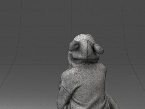sitting girl 0614 Modèle 3D