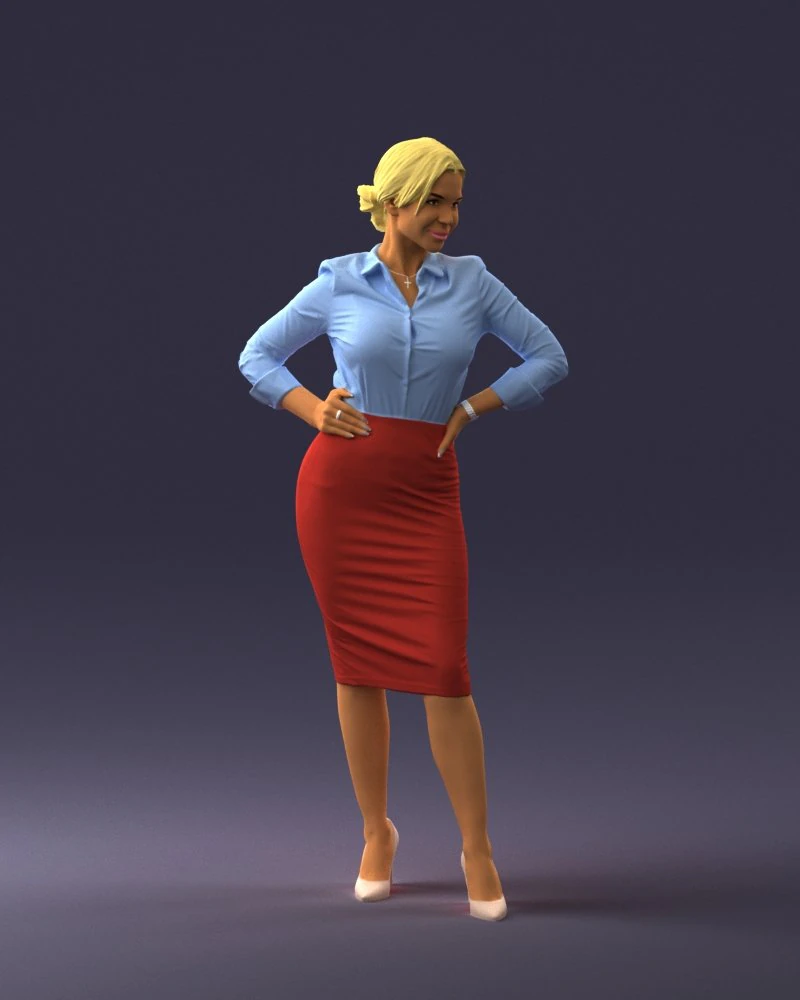 beautiful woman 0822 3D Model .c4d .max .obj .3ds .fbx .stl .blend 