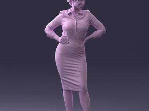 linda mulher 0822 impress&atilde;o 3d pronta Modelo de Impressão 3D