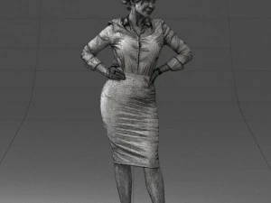 linda mulher 0822 impress&atilde;o 3d pronta Modelo de Impressão 3D