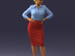 piękna kobieta 0822 Gotowa do druku 3D Model do druku 3D