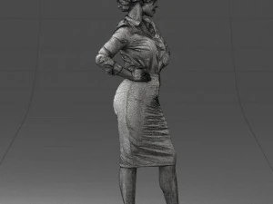 linda mulher 0822 impress&atilde;o 3d pronta Modelo de Impressão 3D