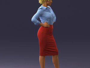 linda mulher 0822 impress&atilde;o 3d pronta Modelo de Impressão 3D