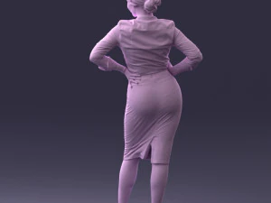 linda mulher 0822 impress&atilde;o 3d pronta Modelo de Impressão 3D