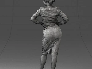 linda mulher 0822 impress&atilde;o 3d pronta Modelo de Impressão 3D