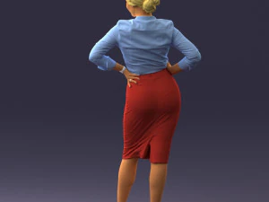 linda mulher 0822 impress&atilde;o 3d pronta Modelo de Impressão 3D