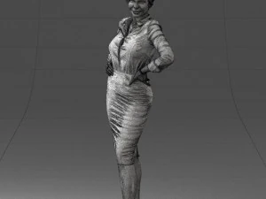 linda mulher 0822 impress&atilde;o 3d pronta Modelo de Impressão 3D
