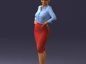 linda mulher 0822 impress&atilde;o 3d pronta Modelo de Impressão 3D