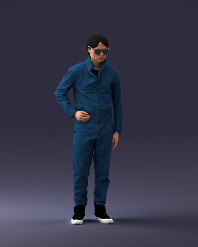 scifi man 0831 3D Model .c4d .max .obj .3ds .fbx .stl .blend 