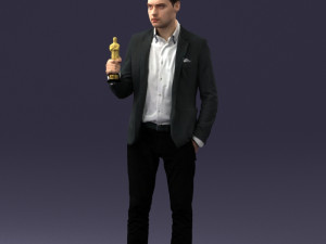 man with award 0524 3D Model