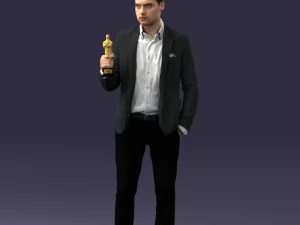 man with award 0524 3D Model