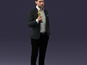 man with award 0524 3D Model