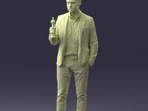 man with award 0524 3D Model
