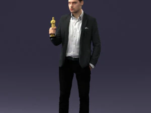 uomo con premio 0524 pronto per la stampa 3d Modello di stampa 3D