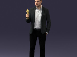 man with award 0524 3d print ready 3D Print Model