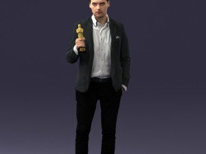 man with award 0524 3d print ready 3D Print Model