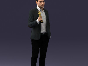 man with award 0524 3d print ready 3D Print Model