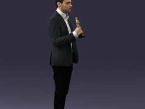 man with award 0524 3d print ready 3D Print Model