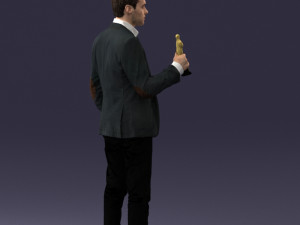 man with award 0524 3d print ready 3D Print Model