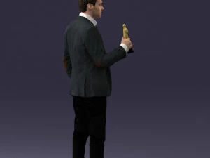 man with award 0524 3d print ready 3D Print Model