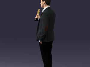 man with award 0524 3d print ready 3D Print Model