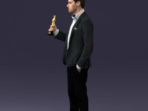 man with award 0524 3d print ready 3D Print Model