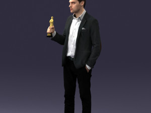 man with award 0524 3d print ready 3D Print Model