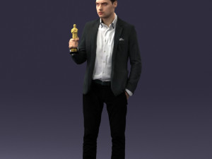 man with award 0524 3d print ready 3D Print Model