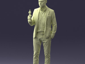 man with award 0524 3d print ready 3D Print Model