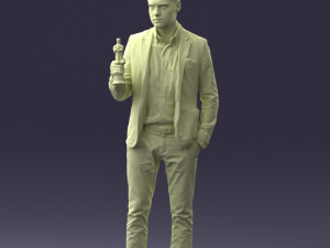 man with award 0524 3d print ready 3D Print Model