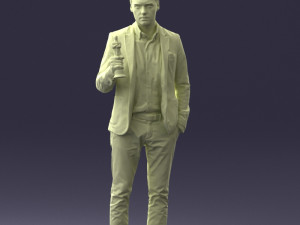 man with award 0524 3d print ready 3D Print Model