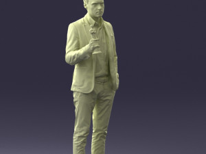 man with award 0524 3d print ready 3D Print Model