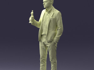man with award 0524 3d print ready 3D Print Model