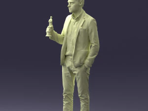 man with award 0524 3d print ready 3D Print Model
