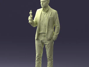 man with award 0524 3d print ready 3D Print Model