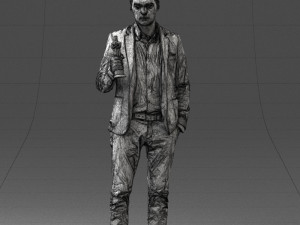man with award 0524 3d print ready 3D Print Model