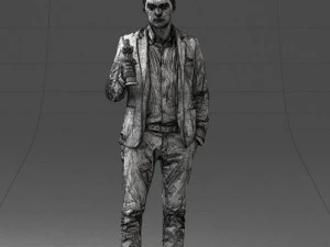 man with award 0524 3d print ready 3D Print Model