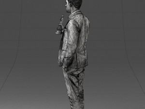 man with award 0524 3d print ready 3D Print Model