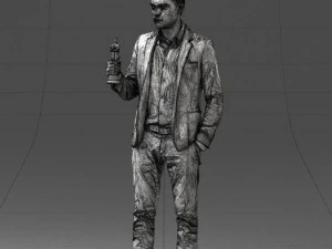 man with award 0524 3d print ready 3D Print Model