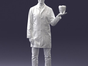 000088 Dentist Holding a Tooth 1030 3dp 3D Print Model