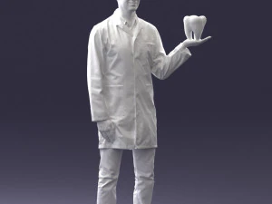 000088 Dentist Holding a Tooth 1030 3dp 3D Print Model