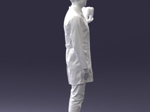 000088 Dentist Holding a Tooth 1030 3dp 3D Baskı Modeli