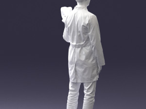 000088 Dentist Holding a Tooth 1030 3dp 3D Baskı Modeli
