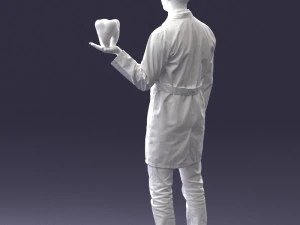 000088 Dentist Holding a Tooth 1030 3dp 3D Print Model