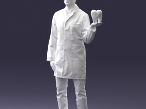 000088 Dentist Holding a Tooth 1030 3dp 3D Baskı Modeli