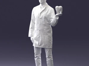 000088 Dentist Holding a Tooth 1030 3dp 3D Print Model