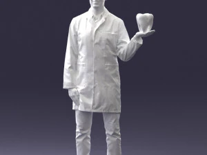 000088 Dentist Holding a Tooth 1030 3dp 3D Print Model