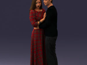 カップル1128 3Dモデル