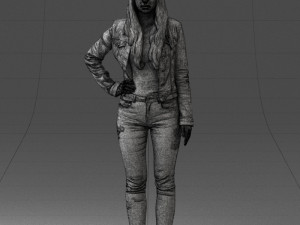 000079 Girl in Jeans Costume 0912 3dp 3D-Druckmodell