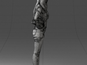 000079 Girl in Jeans Costume 0912 3dp 3D-Druckmodell